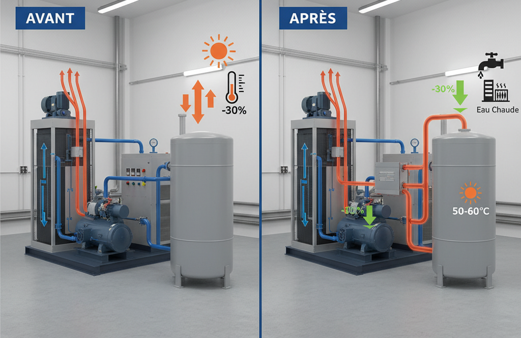 Récupération de Chaleur sur Groupe Froid